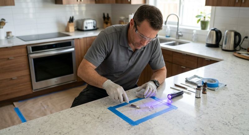 Quartz Countertop Refinishing Service